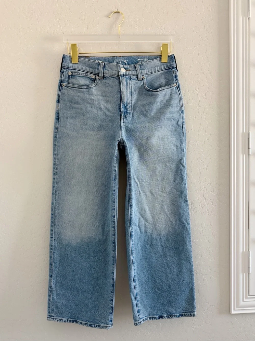 J. Crew Slim Wide Leg Jeans Blue Size 27 Petite